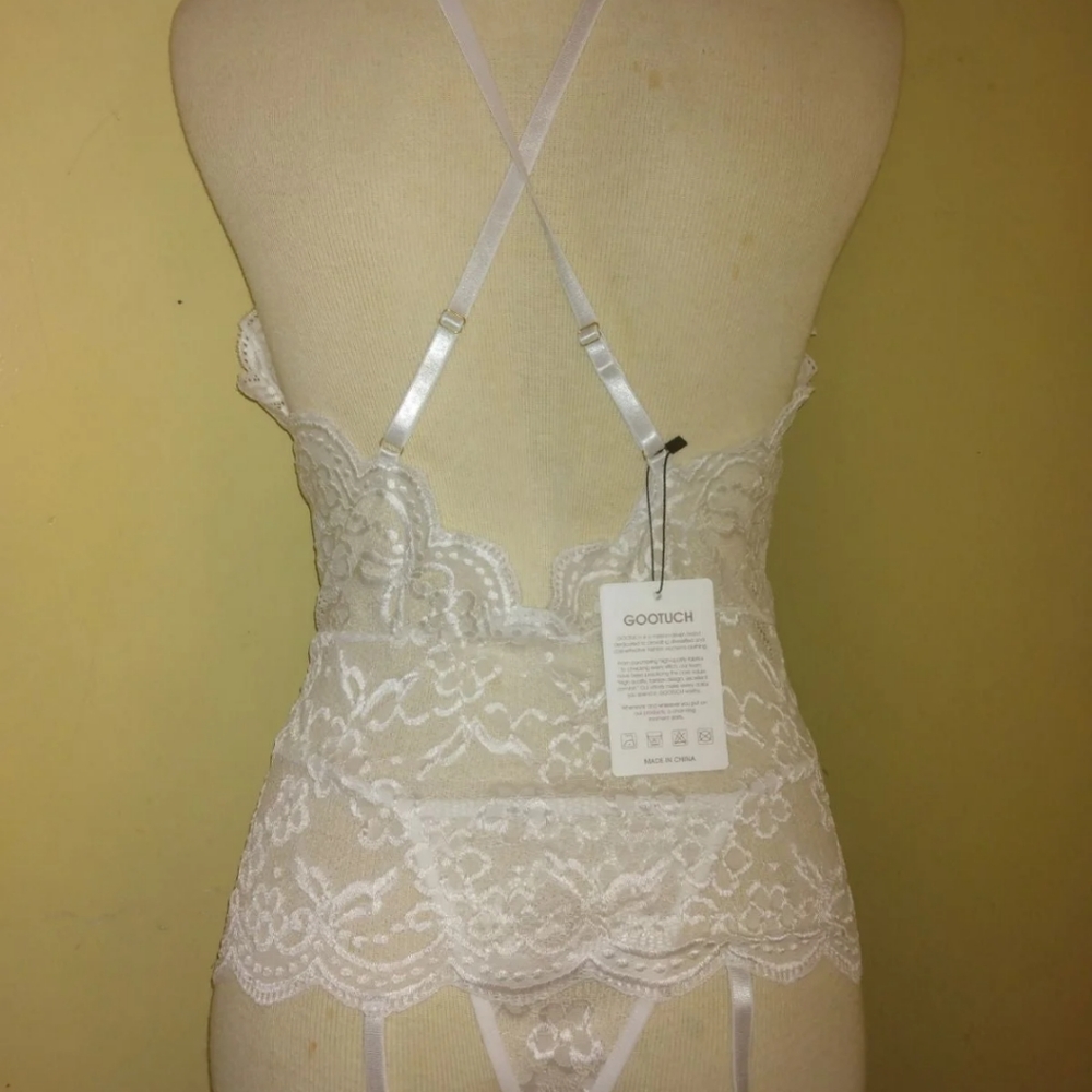 ♥️Gootuch Floral Lace Evory Lingerie small